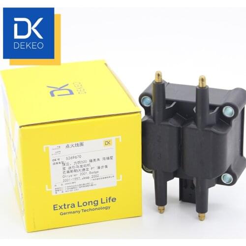 DEKEO Ignition Coils For CHRYSLER Neon PT Cruiser Sebring Stratus Voyager DODGE Neon Viper JEEP Cherokee Wrangler 5269670