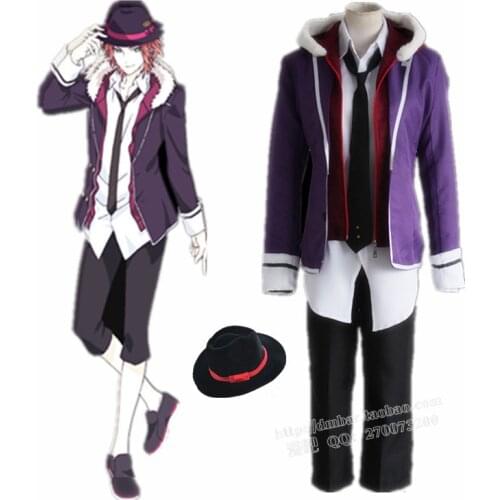 DIABOLIK LOVERS Sakamaki Laito Cosplay Costume Halloween Costumes Unisex Full set Uniform Suit have no hat
