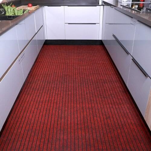Lnterior Entrance Carpet Long Stripes AntiSlip Mat Modern Hotel Corridor Aisle Outdoor Terrace Carpet Kitchen Bath Mat for Floor