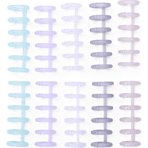 KW-trio Binding Spine Combs 6 Holes Loose Leaf Binder Album Rings for DIY Notebook Photo Album Diary Book Calendar 12mm/0.5in