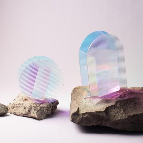 Transparent Vase Simple Acrylic Ornaments Living Room Bedroom Dried Flowers Hydroponics Decoration GQ