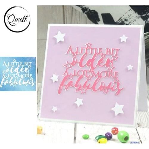 QWELL Word Metal Cutting Dies for Scrapbooking and Card Making Paper Embossing Craft New 2019 die cuts