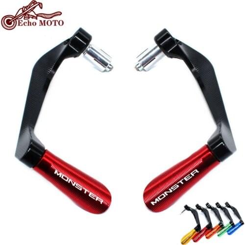 For DUCATI Monster 821 695 696 797 1200 1200S 1100 1100S 7/8" 22mm Handlebar Grips Guard Brake Clutch Levers Guard Protector
