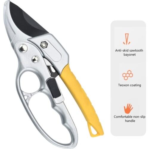 Segmented Garden Pruning Shear High Carbon Steel Handle Cutter Gardening Plant Tree Scissor Branch Pruner Trimmer Tools