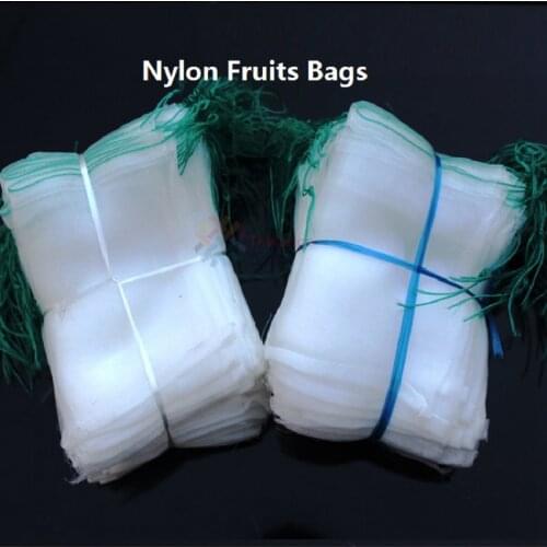 5/10/30/50/100pcs 20x30cm Mesh Grow Bags Nylon Lightweight Drawstring Pest Control Net Vegetable Fruits Plant Protective Bag