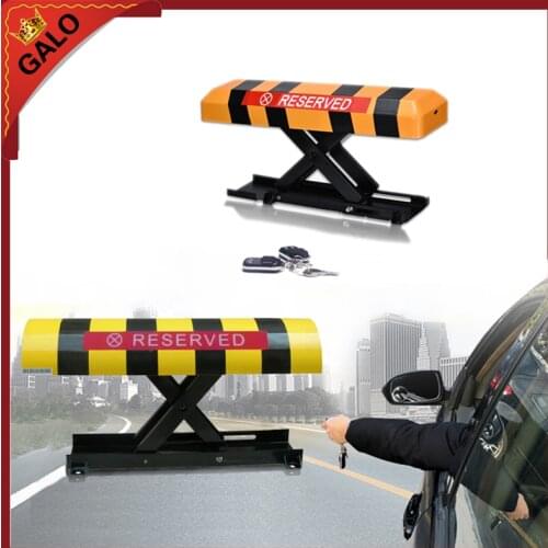 Rremote controllers parking lock car parking lot application/rising height 305mm automatic battery parking post barrier bollard