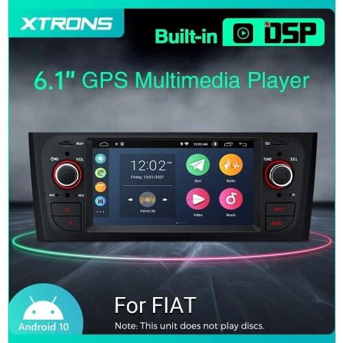 XTRONS 6.1" Android 10.0 HD Digital Touch Screen Car DVD Player for FIAT Punto 199 310 2005-2009 Linea 323 2007 - 2011 Radio GPS