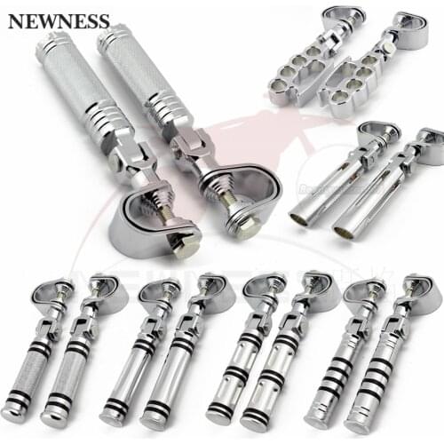 1" TO 1.25" Motorcycle Highway Crash Bar Clamps Engine Guard Foot pegs Mounts Rest For Harley Sportster Touring Custom Dyna