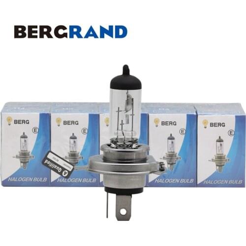 10PCS H4 P43t 12V 60/55W Clear Glass 3100K Halogen Lamp Hard Glass Head Lamp Replacement Car Headlight Bulbs