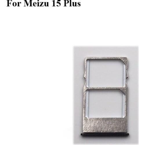 2PCS For Meizu 15 Plus New Tested Sim Card Holder Tray Card Slot For Meizu 15Plus Sim Card Holder Replacement Parts
