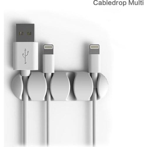 2PCS Wire Clip Organizer Office Silicone Cable Organizer Wire Winder Holder Desk Cord Clip Tie Fixer Wire Manegement