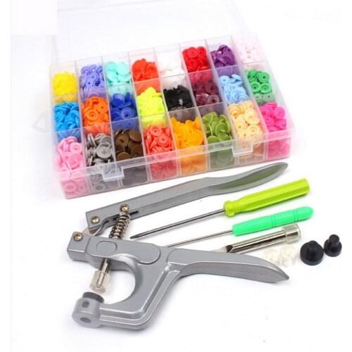 20set 360pcs Plastic T5 Snaps Button With U Shape Fastener Snap Pliers Set sport toy