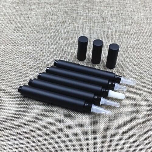3ml black aluminum cosmetic pen for lip gloss cream/mascara/Eyelash growth liquid/teeth whitening tube or cosmetic pen F20172576