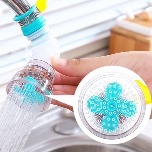 360 Adjustable Flexible Kitchen Faucet Tap Extender Splash-Proof Water Filter Outlet Head Water Saving Sprayer Filter Diffuser