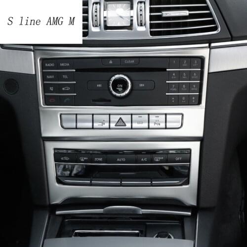 Car styling Interior Air Conditioning CD Panel decoration Cover Trim For Mercedes Benz E Class Coupe W207 C207 auto Accessories