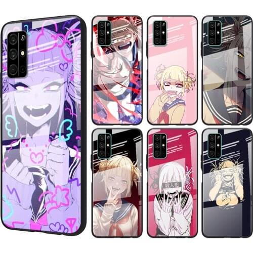 Tempered Glass Cover Anime Himiko Toga Boku For Huawei Honor 30 20 10 9X 8X Pro Plus Lite Shockproof Shell Phone Case