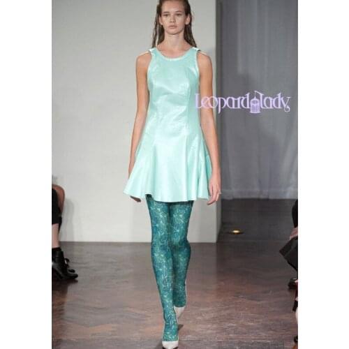 Polyester Stockings Tropical Rainforest Plants Flower Leaves Printing Pantyhose 2020 The Spring of New Velvet Render Leg Shaping