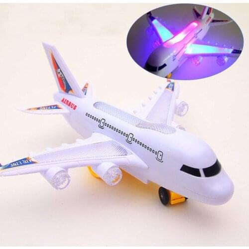 LED childrens toys electric universal airplane music light childrens educational toys birthday gifts