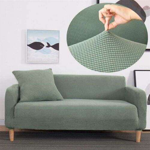 Elastic Solid Color Sofa Cover Modern Corner Sofa Couch Slipcover Chair Protector Stretch Sofa Bed Covers Thicken Slipcovers