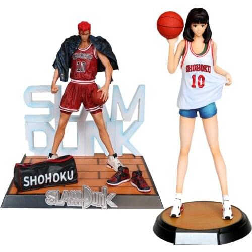 25cm Slam Dunk Haruko Akagi Sakuragi Hanamichi Anime Action Figure Shohoku High School PVC Collection Model Dolls Toys for Gifts
