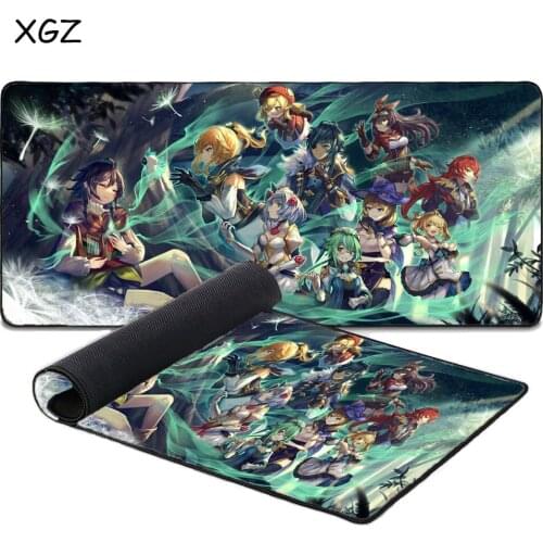 XGZ mouse pad genshin impact notebook gaming accessories computer pc gamer completo keyboard pad control speed version mousepad