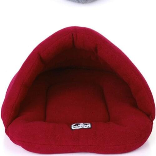 6 Colors Soft Polar Fleece Dog Beds Winter Warm Pet Heated Mat Small Dog Puppy Kennel House for Cats Sleeping Bag Nest Cave Bed