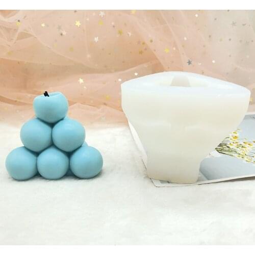 New DIY Candle Mould Soy Wax Silicone Candle Mold Aromatherapy Molds for Plaster 3D Hand-made Soy Aroma Wax Soap Mold