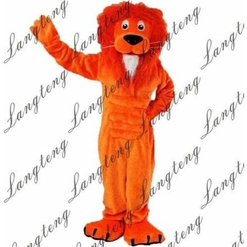 New Carnival Mascot Halloween Orange Lion Cosplay Performance Costume Adult Use Birthday Party Advertising Parade Prop Set