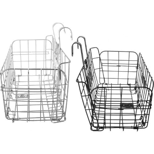 Bicycle front basket storage container can be folded design to save space and safe mountain bike folding bicycle basket