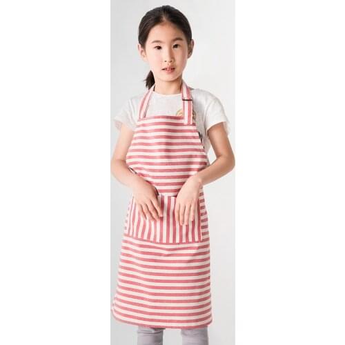 Gift early education training children painting baking apron set custom logo kindergarten sleeveless apron chef hat