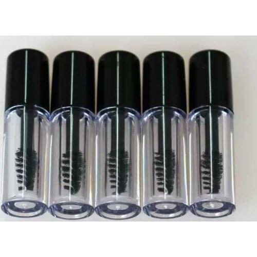 3/10PC/Lot 3ml Empty Mascara Tube Eyelash Cream Vial/Liquid Bottle Sample Cosmetic Container with Leakproof Inner Black Cap Hot