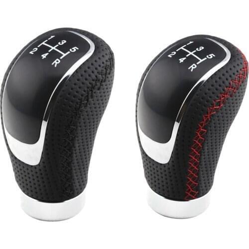 5 Speed Manual Car Gear Shift Knob Shifter Boot Stick Shifter Lever Stitching Gear Shifter Knob For Automatic Manual Cars