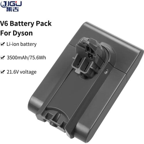 JIGU 21.6V 3500mAh Replacement Battery for Dyson Li-ion Vacuum Cleaner SV09 SV07 SV03 DC58 DC61 DC62 DC74 V6 965874-02 Battery