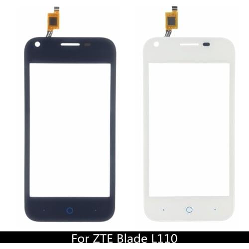 Touch Panel Sesnor For ZTE Blade L110 Touch Screen Digitizer Lens Glass Touchscreen Replacement With Sticker