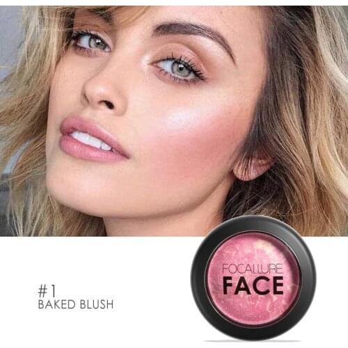 Top Quality Professional 6 Colors Baked Blush Bronzer Blusher Ultra-luxurious Silky Powder Face Contour Brighten Makeup