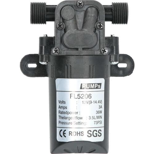 1/2In Micro Diaphragm Pump Water Priming Sprayer Industrial Painting Tool DC 12V 36W for Spray Paint Ceramic Industry