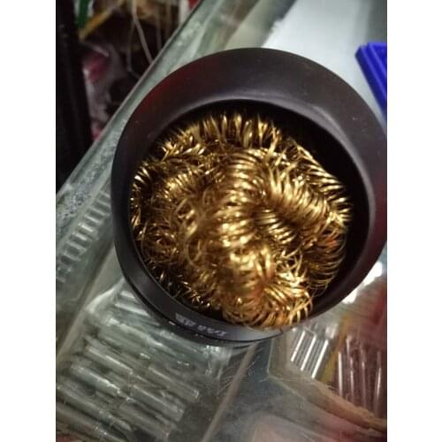 1set Solder Tip Cleaner for any Iron Brass Wire Mesh Waterless Clean