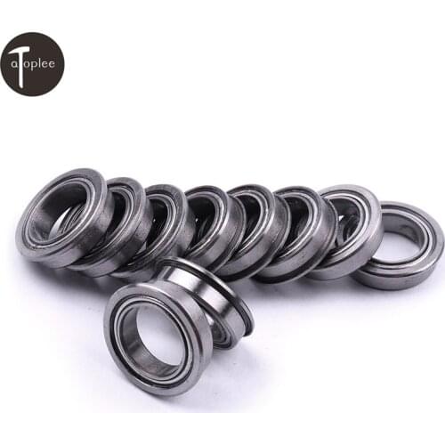 10Pcs Bearing Steel Flanged Miniature Bearing 5/6/8/10mm Micro Thin Ball Bearings For Machine Mold Bearing Tool