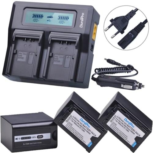 3Pc 7800mAH VW-VBD78 VBD78 AG-VBR89 Battery+LCD Quick Charger for Panasonic AJ-HPX260MC,HPX265MC,PX270,PX285MC,AG-FC100,HC-X1000