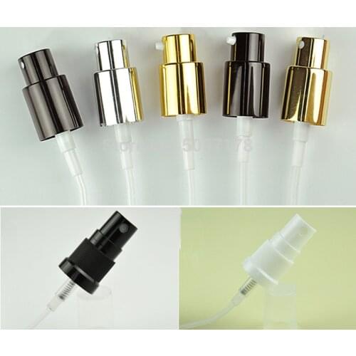 30/50pcs Gold/Silver Cosmetic Lotion Pump For Lotion Bottle,DIY Plastic Perfume Spray Nozzle Cap For Spray/Essential Oil Bottle