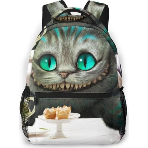 Alice In Wonderland Backpack for Girls Boys Travel RucksackBackpacks for Teenage school bag