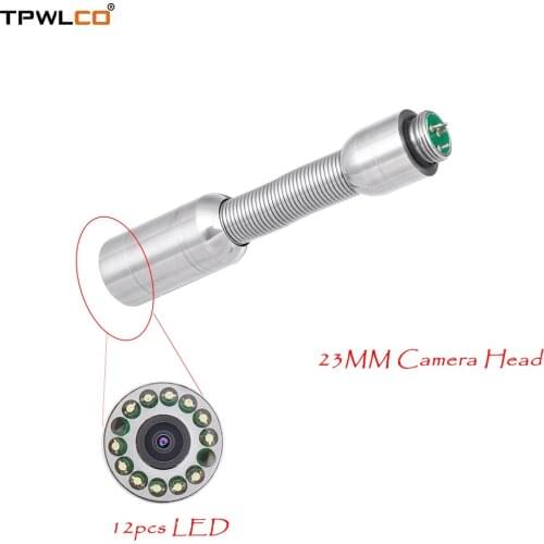 23mm HD Endoscope Underground Camera for Drain Pipe Sewer Snake Video Camera Replace Head