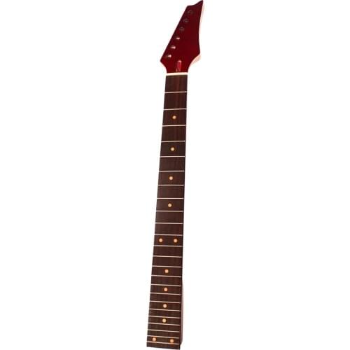 Electric Guitar Neck 24 Fret orange dots Inlay ROSEWOOD Fretboard Red Head