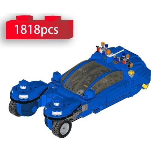 Blade Runner Spinner Aircraft Model Building Blocks Movie Collection Creative MOC Flying Boat Vehicle Bricks DIY Toys for Kids