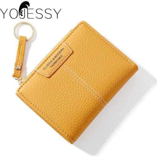 YOJESSY Short Wallet Women Female Wallets Clutch Lady Purse Zipper Coin Pocket Card Holder Ladies Purse