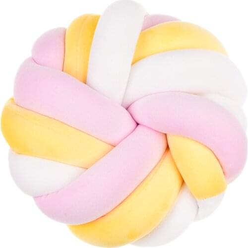 Creative Knot Ball Pp Cotton Gift Toy Car Rest Office Back Seat Pillow Home Decor Short Plush Sofa Cushion Super Soft Pillow New