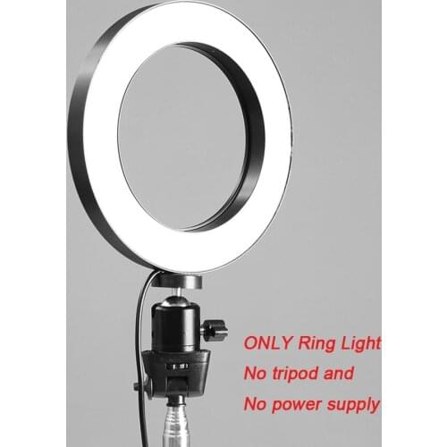 5W Selfie Lamp 64 LED Fill Light 360Rotatable Angle Ring Light Round Selfie Camera Lamp USB Powered 10 Levels Brightness Show