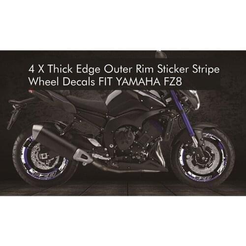 Motorcycle For YAMAHA FZ8 FZ 8 fz8 Rim Full Coverage Sticker Inner Outer Reflective Decorative Wheel Decals Stickers With Logo