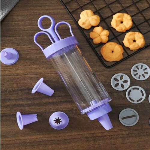 Cookie Press Kit Cookie Press Making Gun Biscuits Cake Mold Cookie Press Maker Machine Dessert Decoration cake baking sets