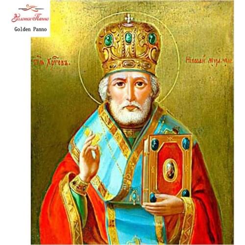 Golden Panno,Needlework,Embroidery,DIY Floral Painting,Cross stitch,kits,11ct religion Jesus Cross-stitch,Sets For Embroidery